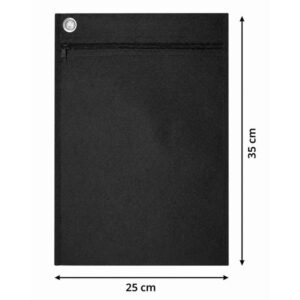 Pasta Malote Nylon 25X35CM Preta Vertical - Imagem 2