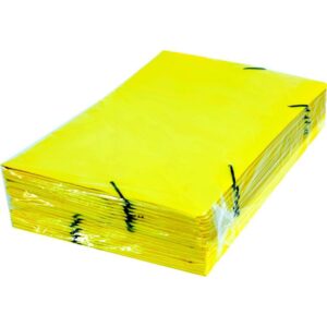 Pasta Aba Elastica Papel Oficio Amarela - Imagem 2