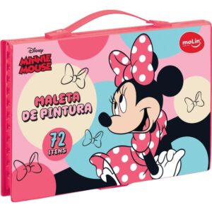 Maleta para Pintura Minnie Completa Plast. 72ITENS - Imagem 1
