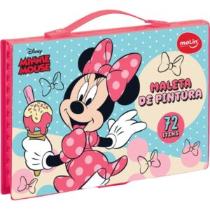 Maleta para Pintura Minnie Completa Plast. 72ITENS - Imagem 2