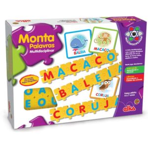 Brinquedo Pedagogico Monta Palavras - Imagem 2