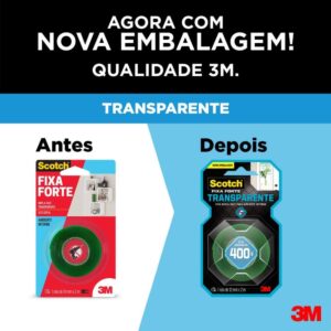 Fita Fixa Forte Silicone Transp/Verde 12MMX2M - Imagem 2