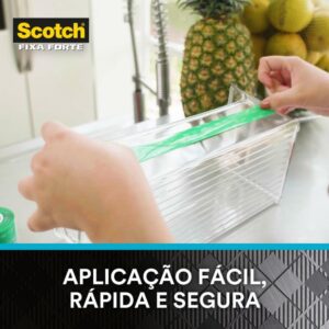Fita Fixa Forte Silicone Transp/Verde 12MMX2M - Imagem 5
