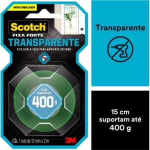 Fita Fixa Forte Silicone Transp/Verde 12MMX2M - Imagem 7