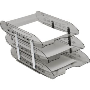 Caixa Correspondencia Tripla Super X Fume Articulada - Imagem 1