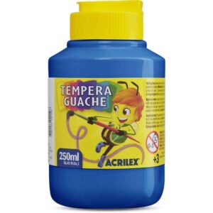 Tinta Guache 250ML Azul Turquesa - Imagem 1
