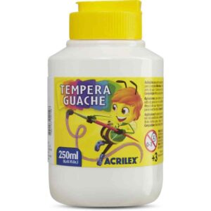 Tinta Guache 250ML Branco - Imagem 1