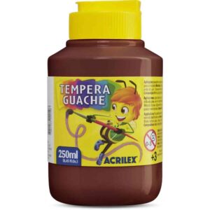 Tinta Guache 250ML Marrom - Imagem 1