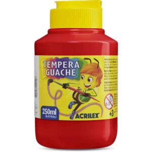 Tinta Guache 250ML Vermelho Fogo - Imagem 1
