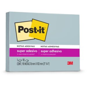 Bloco de Recado Post-It 657 Azul Recl. 76X102MM 90FL - Imagem 1
