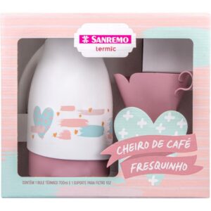 Garrafa Termica Rosca Bule 700ML+SUP.P/FIL.102 Br/Rs - Imagem 1