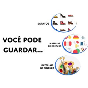 Caixa Organizadora Top Fine Sapato 28X17X12CM.VM - Imagem 3