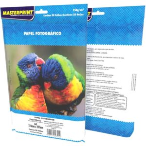 Papel Fotografico Inkjet A4 Glossy 150G - Imagem 1