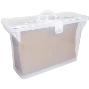 Maleta Plastica com Alca C/06 Past.susp.kraft Cristal - Imagem 1