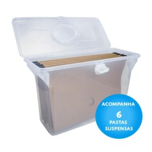 Maleta Plastica com Alca C/06 Past.susp.kraft Cristal - Imagem 3
