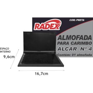 Almofada Carimbo N.4 Preta - Imagem 1