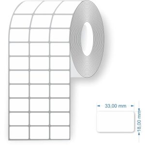 Etiqueta para Codigo de Barras Couche 33X18X30M 3CARREIRAS - Imagem 1