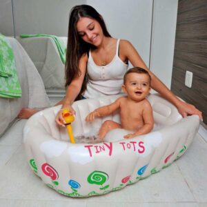 Piscina 55L Retangular Banheira Bebe - Imagem 2