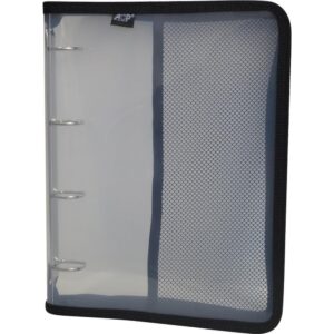Fichario de PVC Transparente 4 Arg.c/Ziper - Imagem 1
