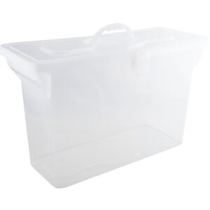 Maleta Plastica com Alca Organizadora S/Pasta Cristal - Imagem 1