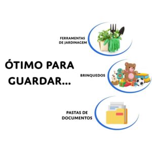 Maleta Plastica com Alca Organizadora S/Pasta Cristal - Imagem 3
