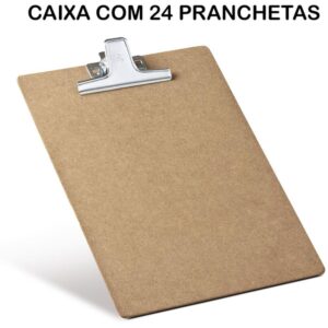 Prancheta Duratex Of/A4 Mdf C/Prendedor Metal - Imagem 1
