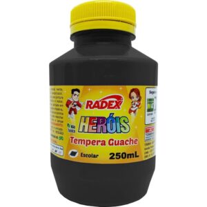 Tinta Guache 250ML Preto - Imagem 1