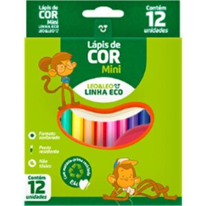 Lapis de Cor Sextavado Leo e Leo Eco Mini 12 Cores - Imagem 1