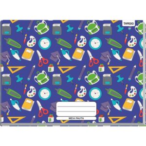 Caderno Desenho Univ Capa Dura Meia Pauta Decor 96F Brochurao - Imagem 2