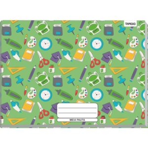 Caderno Desenho Univ Capa Dura Meia Pauta Decor 96F Brochurao - Imagem 3
