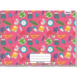 Caderno Desenho Univ Capa Dura Meia Pauta Decor 96F Brochurao - Imagem 4