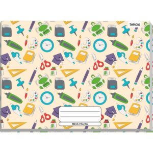 Caderno Desenho Univ Capa Dura Meia Pauta Decor 96F Brochurao - Imagem 5