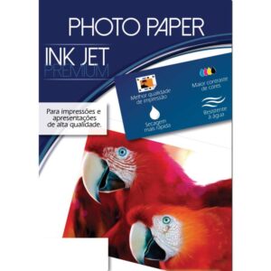 Papel Fotografico Inkjet A4 Glossy Premium 180G - Imagem 1