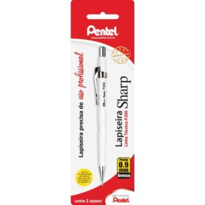 Lapiseira 0.9MM Pentel Branca - Imagem 4