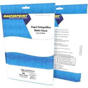 Papel Fotografico Inkjet A4 Matte Adesivo 108G - Imagem 1