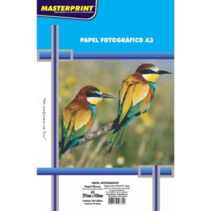 Papel Fotografico Inkjet A3 Glossy Adesivo 130G - Imagem 1