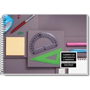 Caderno Desenho Milimetrado 60FLS. Univ Esp Capa Dura - Imagem 3