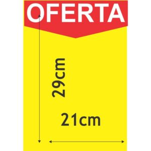 Cartaz para Marcacao Oferta Amarelo A4 21X29CM.250G - Imagem 1