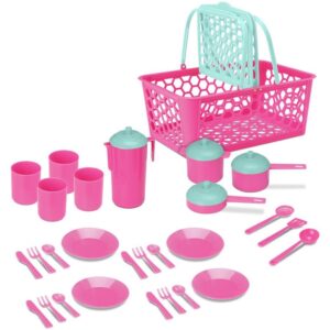 Brincando de Casinha Cesta Leva Papinha 28 Pecas - Imagem 1