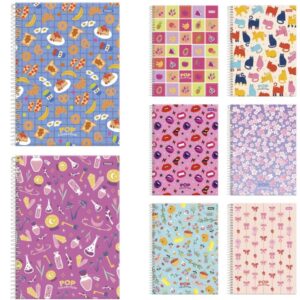 Caderno 12X1 Capa Dura Pop Collection 240FLS. - Imagem 1