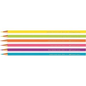 Lapis de Cor Sextavado Ecolapis 12CORES +6CORES Neon - Imagem 2