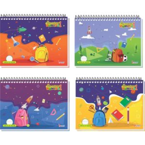 Caderno Desenho Univ Capa Dura Numero 1 40F 150G. Espiral - Imagem 1