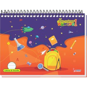 Caderno Desenho Univ Capa Dura Numero 1 40F 150G. Espiral - Imagem 2