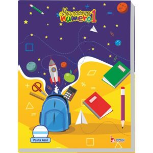 Caderno Caligrafia Capa Dura Numero 1 Pauta Azul 40FLS. 70G - Imagem 5