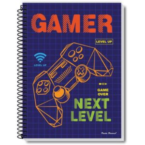 Caderno Espiral 1/4 Capa Dura Rox Masculino 48FLS. - Imagem 4