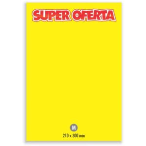 Cartaz para Marcacao Oferta Medio 30X21CM. Amarelo - Imagem 1