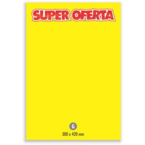 Cartaz para Marcacao Oferta Grande 30X42CM. Amarelo - Imagem 1