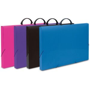 Maleta Plastica com Alca Colors A3 Preta 35X33X50,5CM - Imagem 2