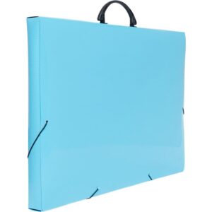Maleta Plastica com Alca Colors A3 Azul 35X33X50,5CM - Imagem 1