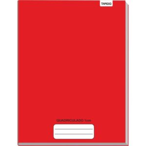 Caderno Quadriculado Univers. 1X1CM 48F Brochurao C.d Vermel - Imagem 1